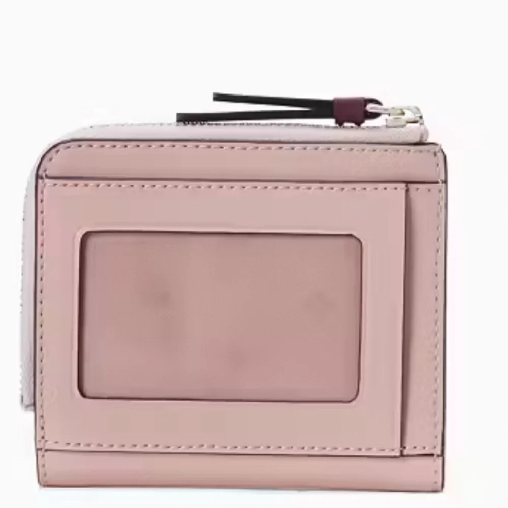 Kate Spade novelty floral pup small L zip wallet
